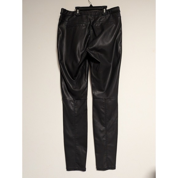 BlankNYC Vegan Leather Pull On Leggings Black Skinny Pants 30V-1122MX Womens 30 - Picture 6 of 13